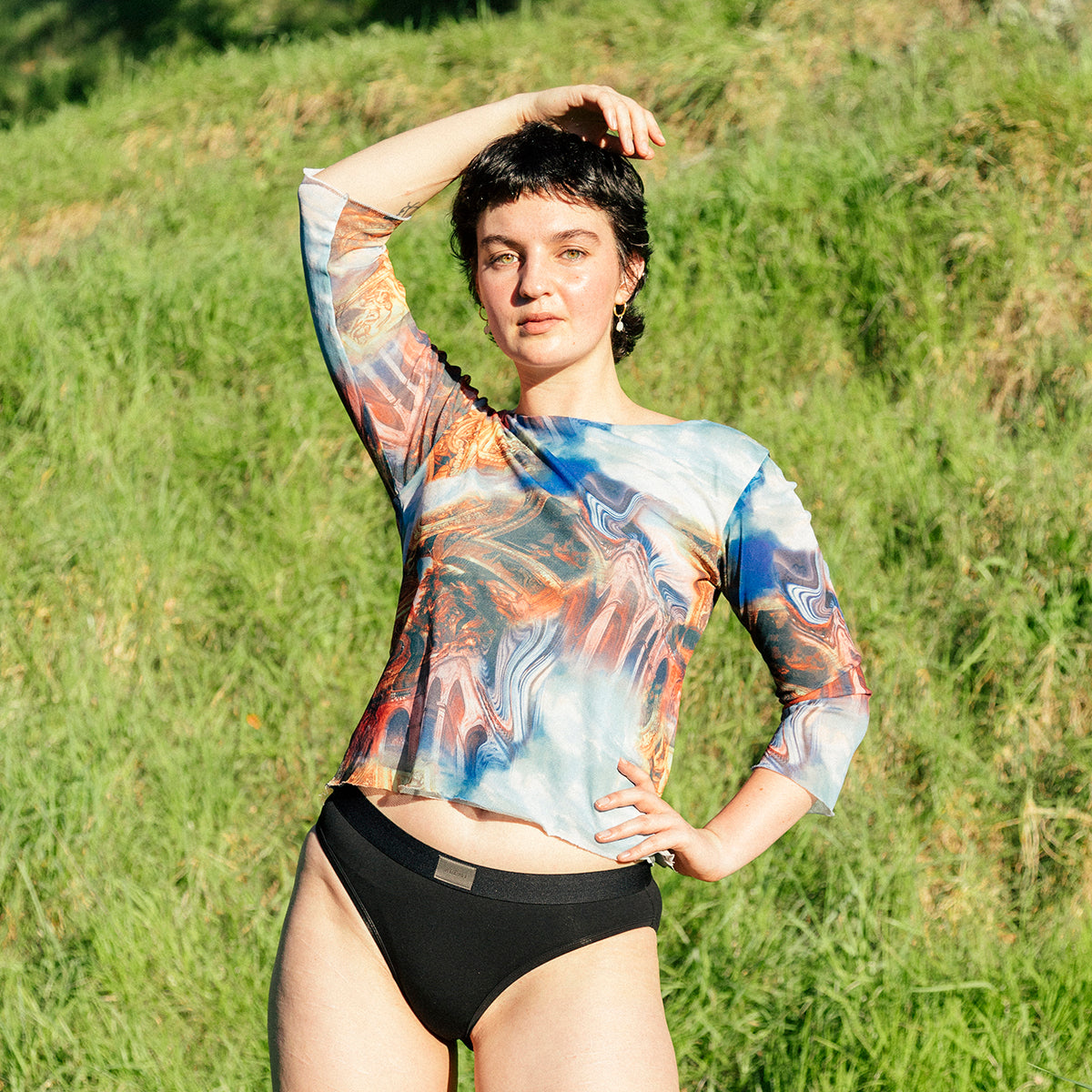 Mid waist night time ethical sustainable Reemi period underwear