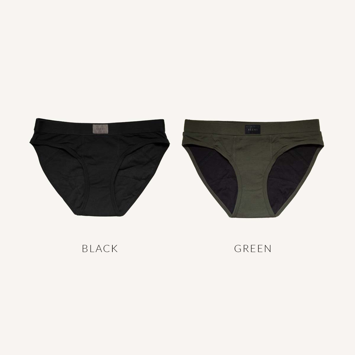 Mid waist night time ethical sustainable Reemi period underwear